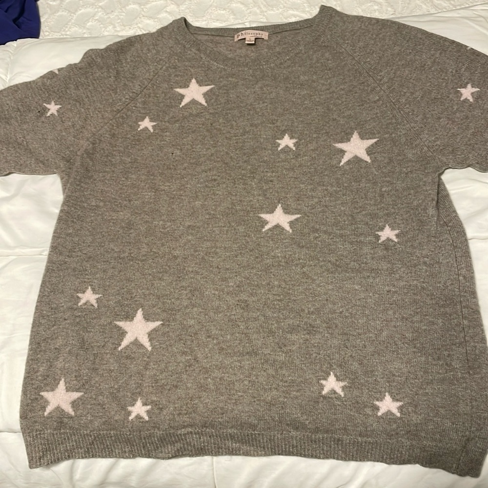 Cashmere sweater with stars